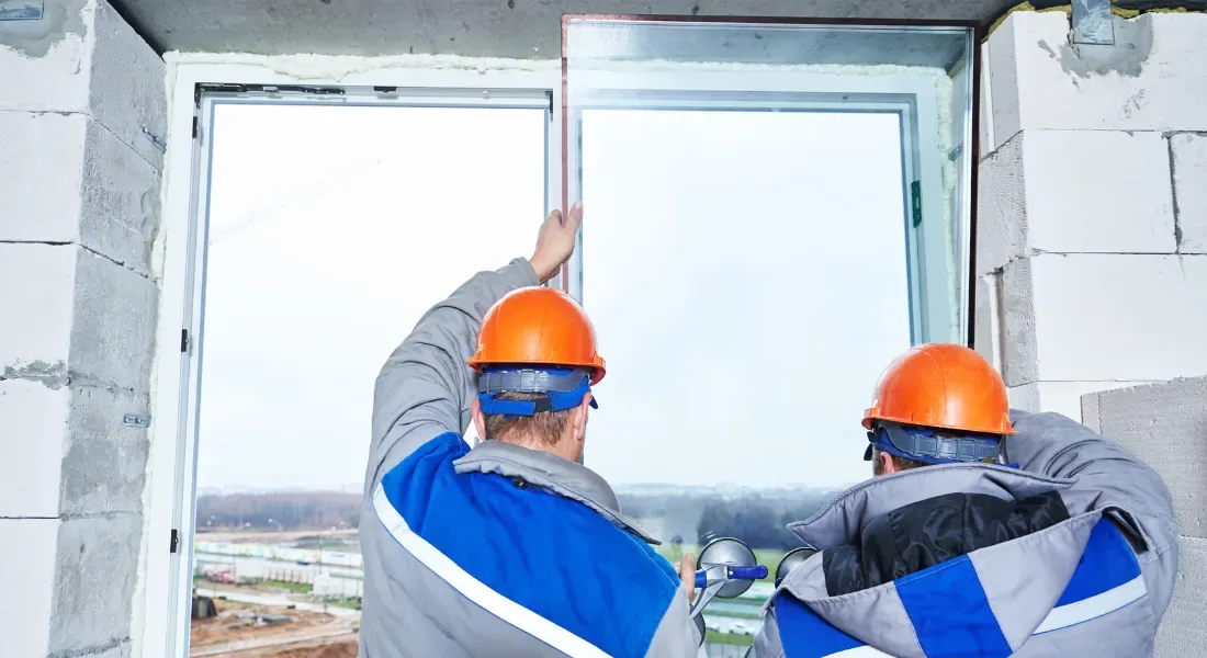 Double pane window with condensation between panes